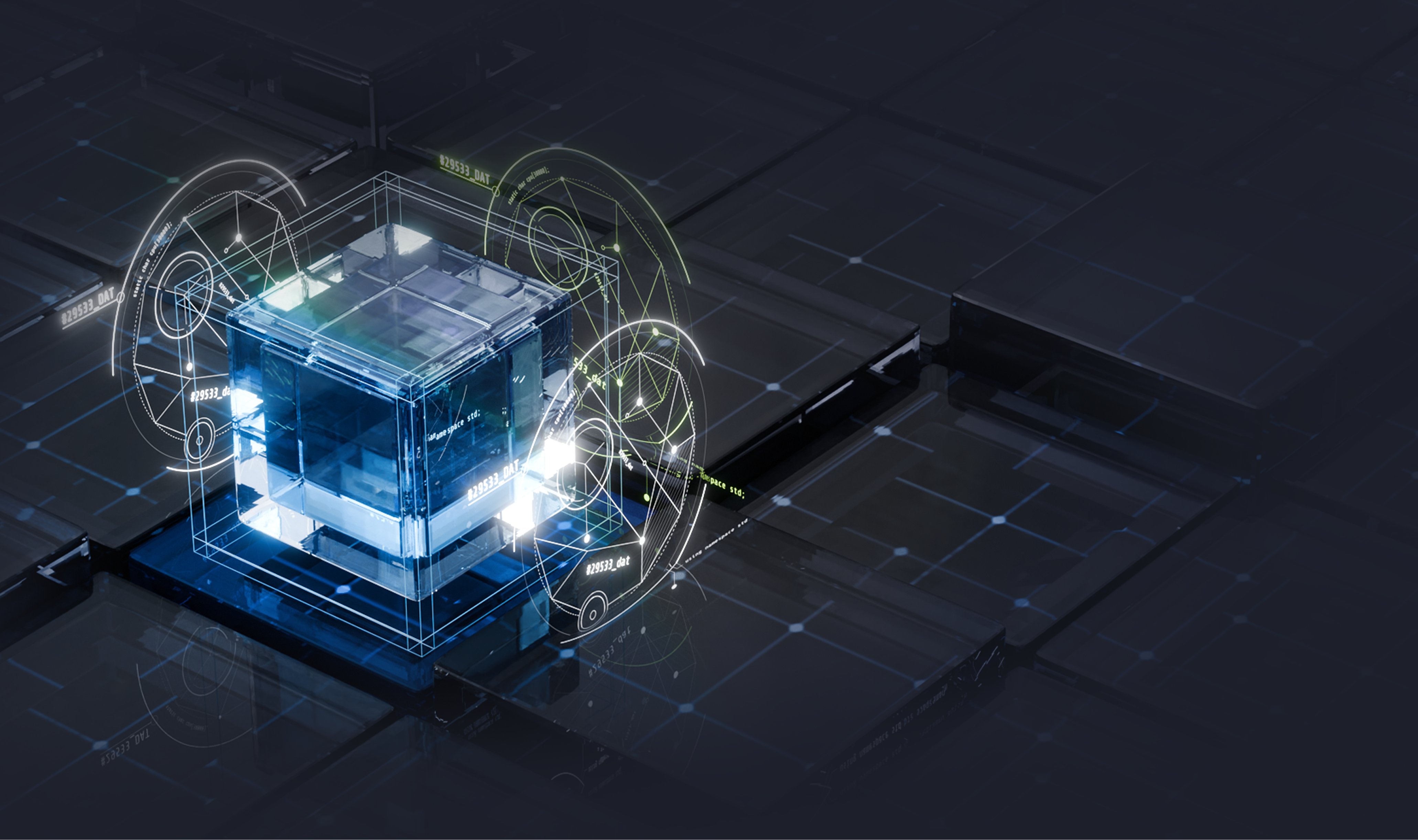 3D futuristic building visualization